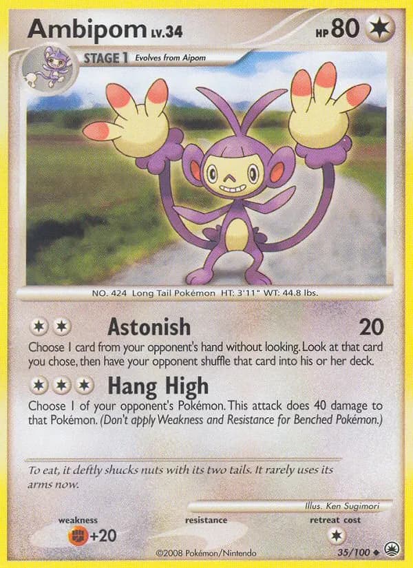 Ambipom — Majestic Dawn 35 Pokémon card