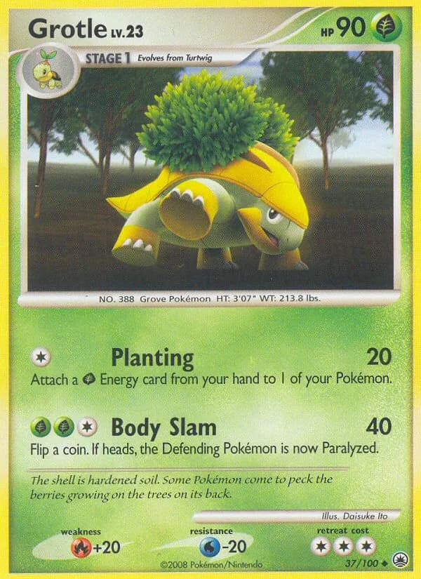 Grotle — Majestic Dawn 37 Pokémon card