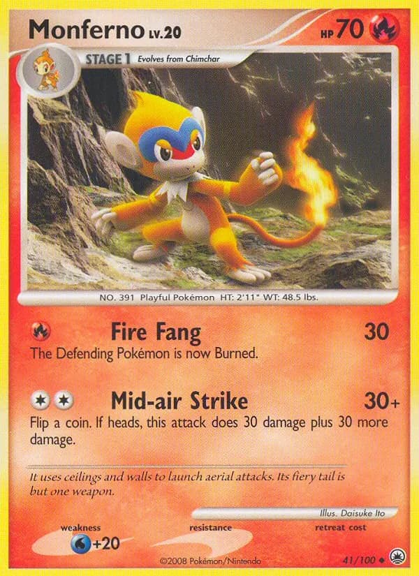 Panpyro — Majestätischer Morgen 41 German Pokémon card