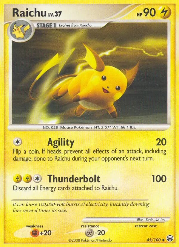 Raichu — Majestic Dawn 45 Pokémon card