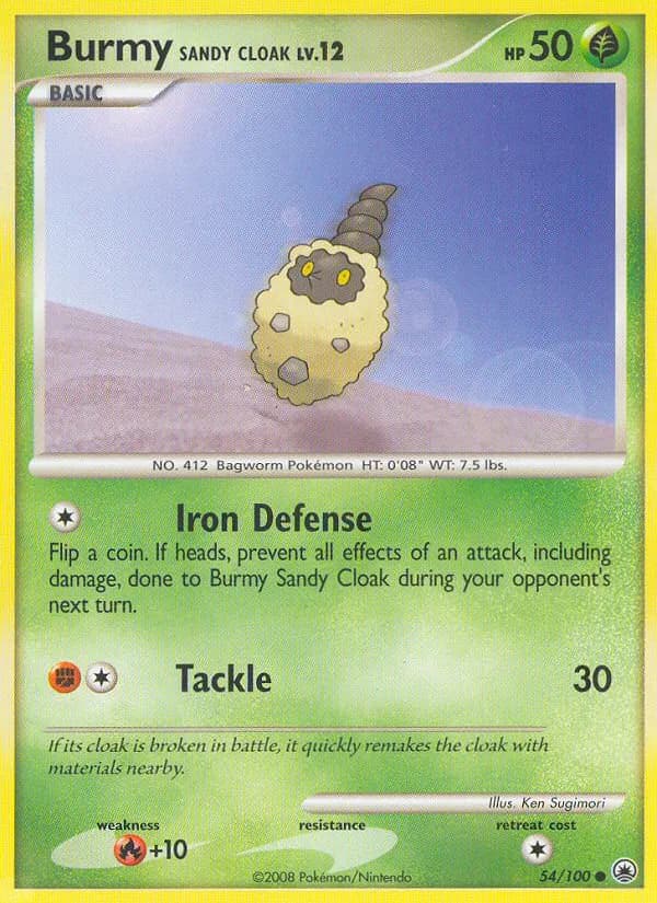 Burmy Sandy Cloak — Majestic Dawn 54 Pokémon card