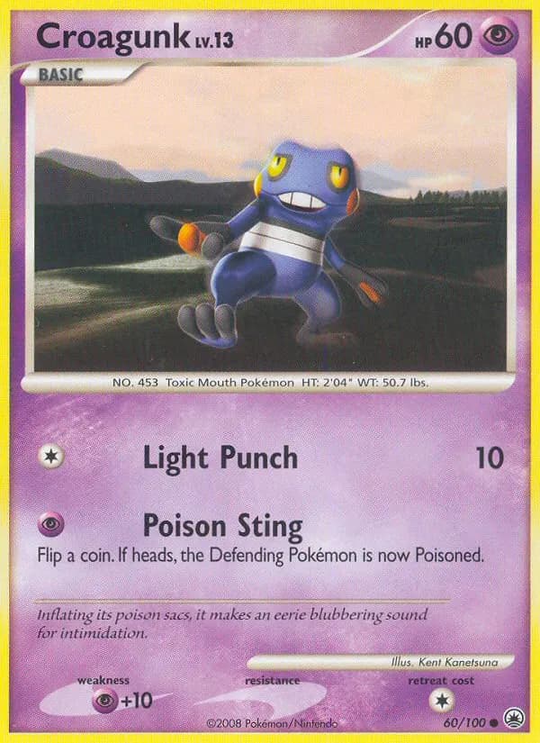 Croagunk — Majestic Dawn 60 Pokémon card