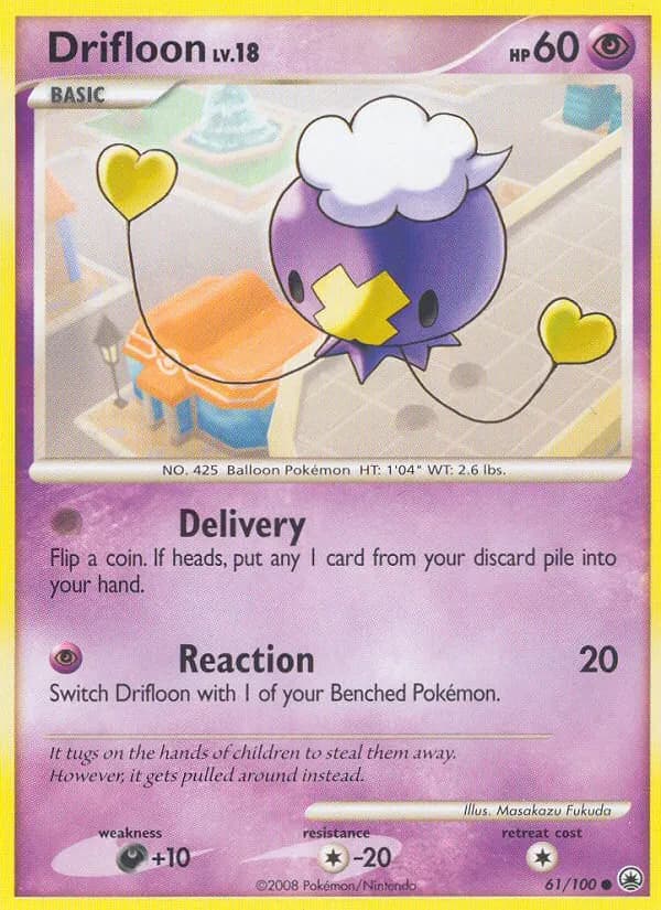 Drifloon — Majestic Dawn 61 Pokémon card