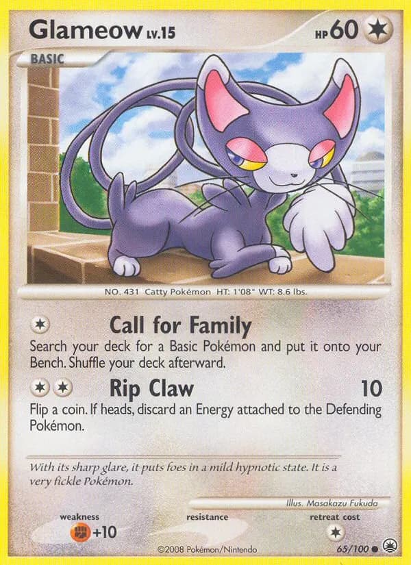 Glameow — Majestic Dawn 65 Pokémon card