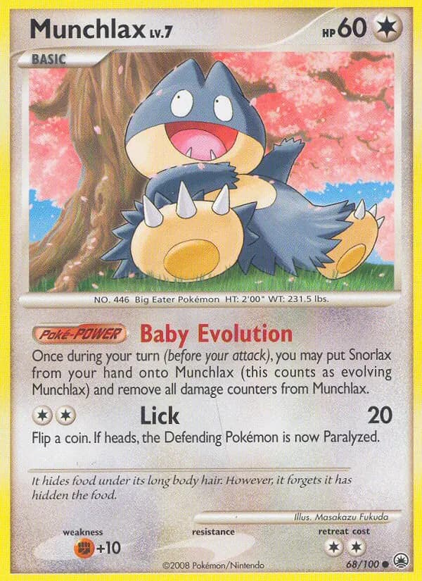 Munchlax — Majestic Dawn 68 Pokémon card