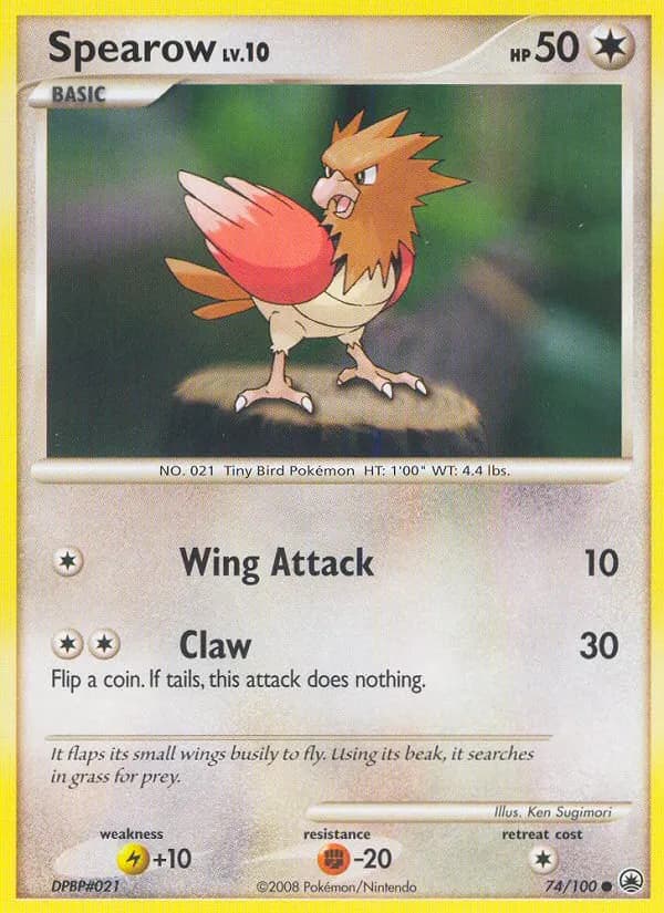 Spearow — Majestic Dawn 74 Pokémon card