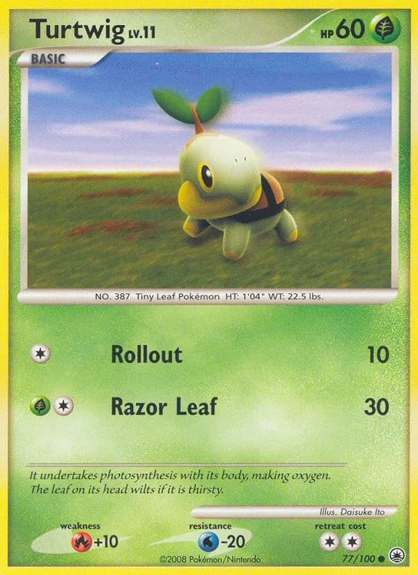 Tortipouss — Aube Majestueuse 77 French Pokémon card