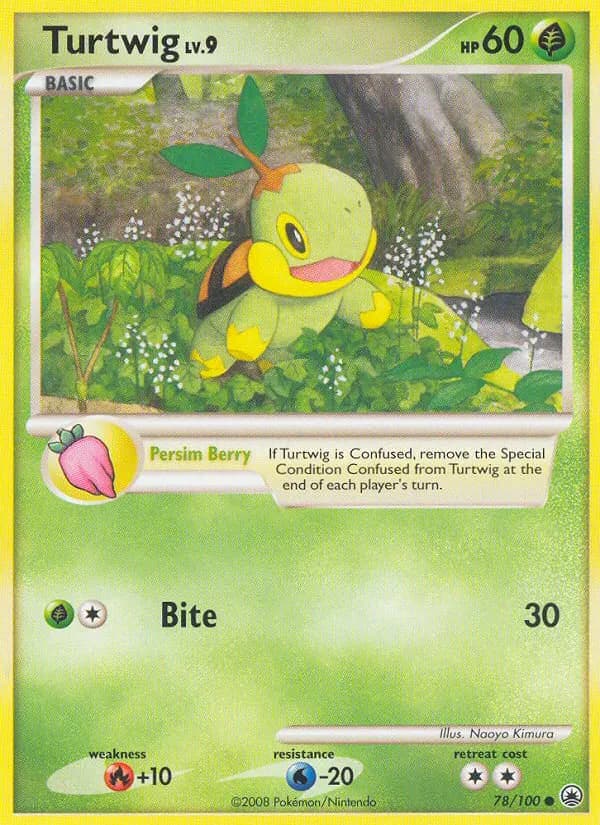 Turtwig — Majestic Dawn 78 Pokémon card