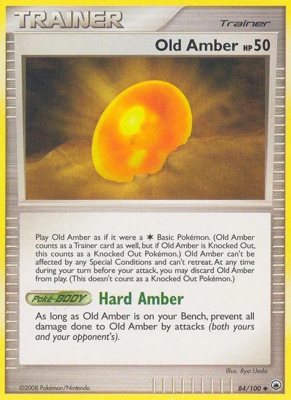 Old Amber — Majestic Dawn 84 Pokémon card