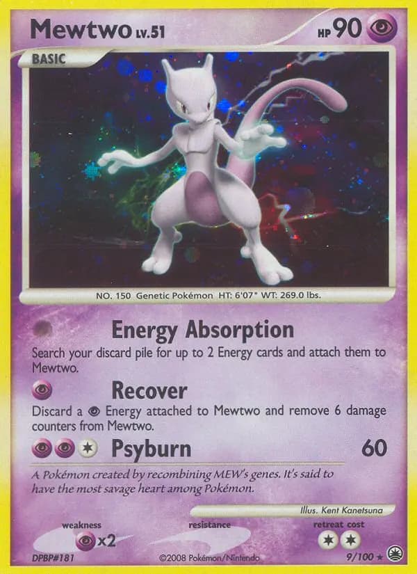 Mewtwo — Majestic Dawn 9 Pokémon card