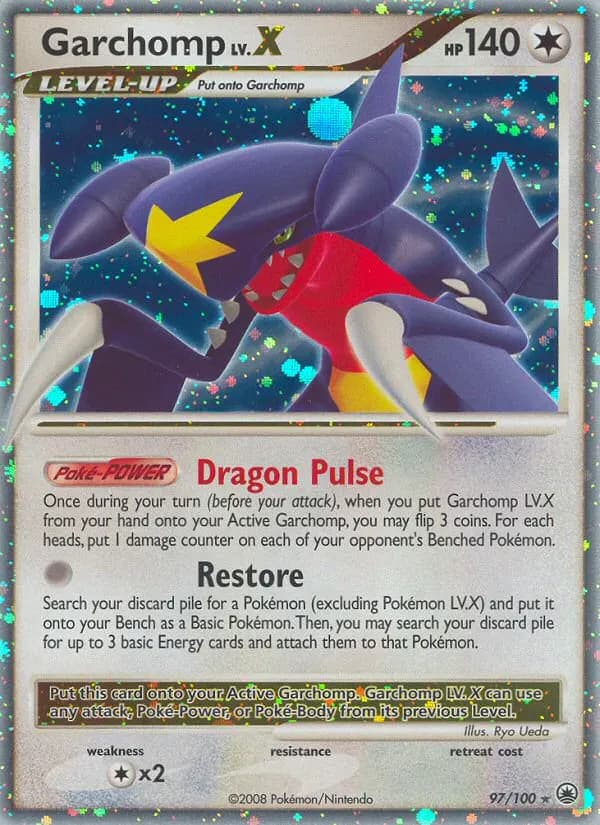 Garchomp LV.X — Majestic Dawn 97 Pokémon card