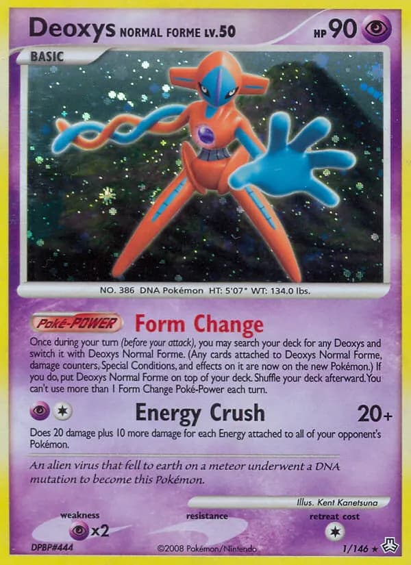 Deoxys Normal Forme — Legends Awakened 1 Pokémon card