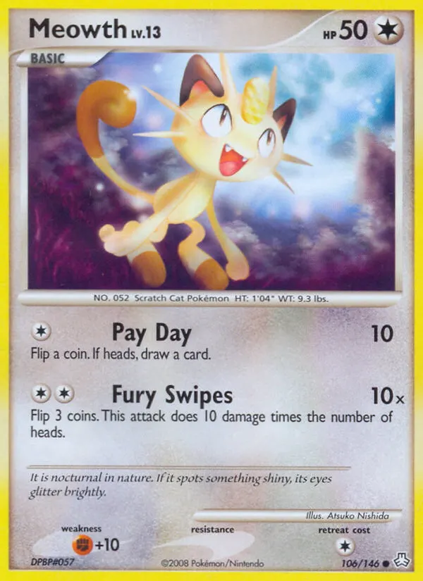 Mauzi — Erwachte Legenden 106 German Pokémon card