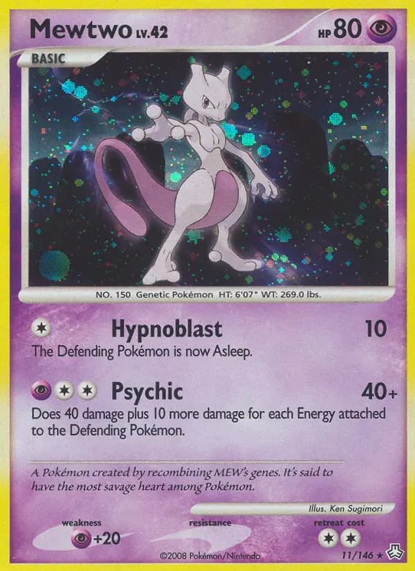 Mewtwo — Legends Awakened 11 Pokémon card