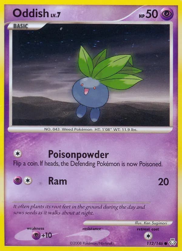 Oddish — Legends Awakened 112 Pokémon card