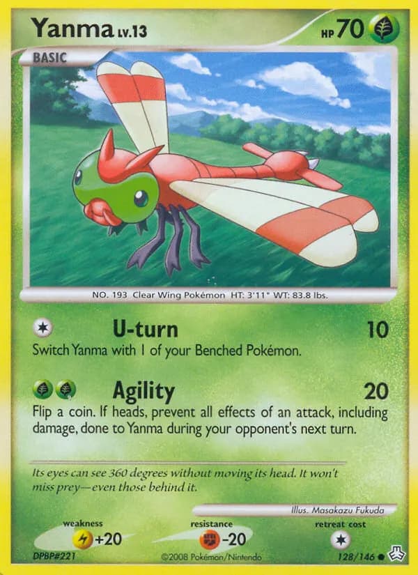 Yanma — Legends Awakened 128 Pokémon card