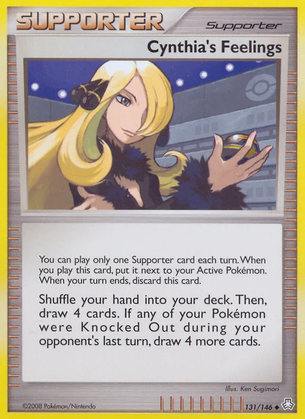 Cynthia's Feelings — Legends Awakened 131 Pokémon card