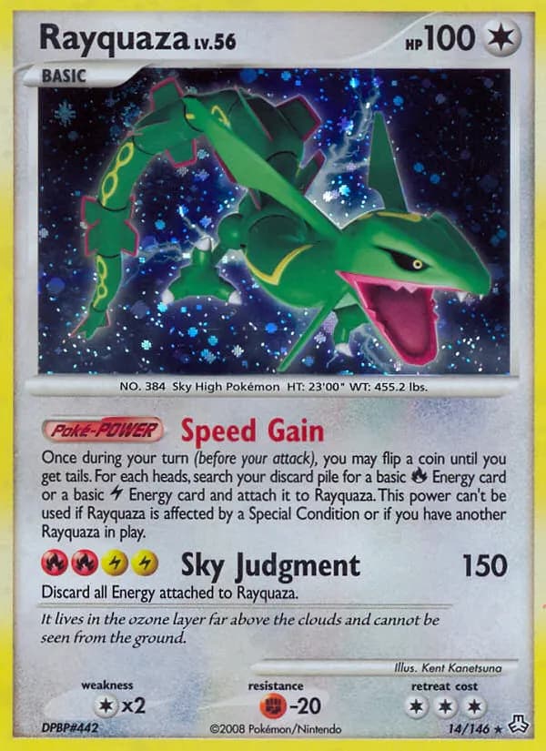 Rayquaza — Legends Awakened 14 Pokémon card