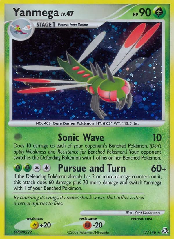 Yanmega — Legends Awakened 17 Pokémon card