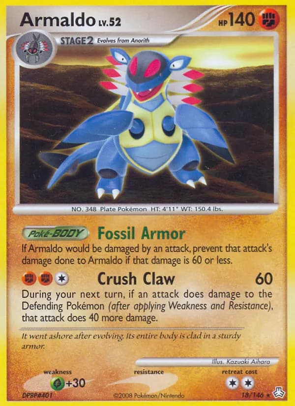 Armaldo — Erwachte Legenden 18 German Pokémon card