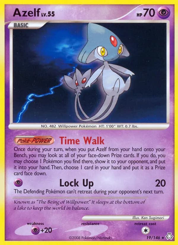 Azelf — Legends Awakened 19 Pokémon card