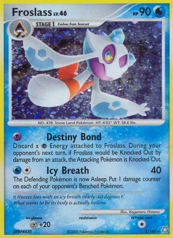 Froslass — Legends Awakened 3 Pokémon card