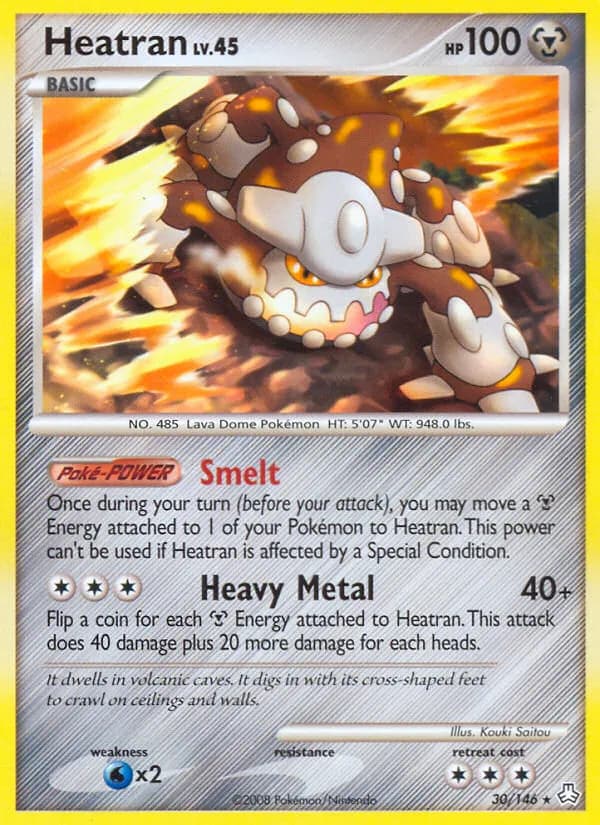 Heatran — Legends Awakened 30 Pokémon card