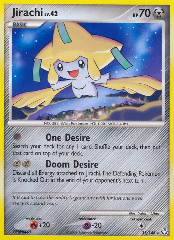 Jirachi — Legends Awakened 31 Pokémon card