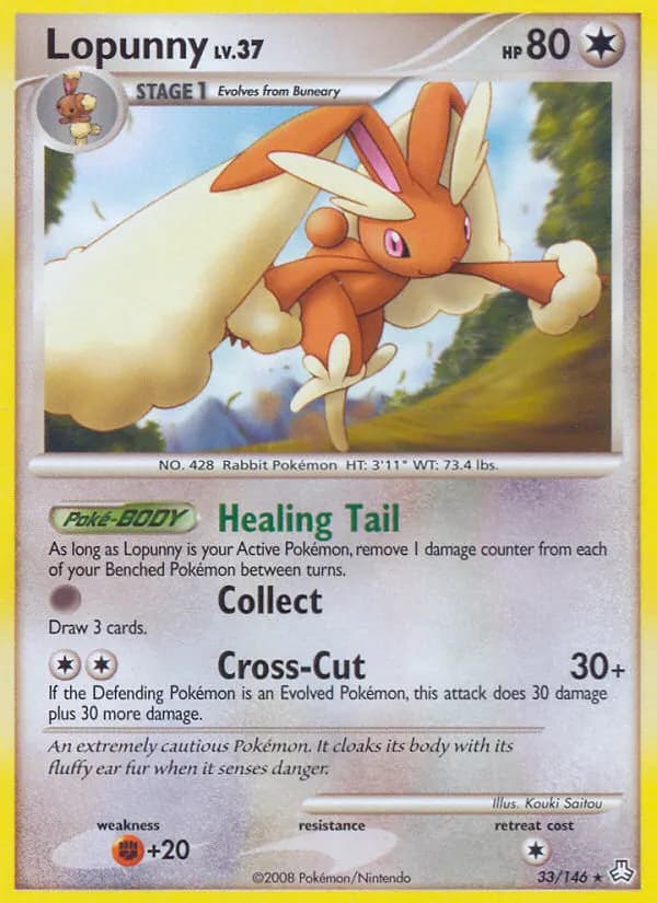Lopunny — Legends Awakened 33 Pokémon card