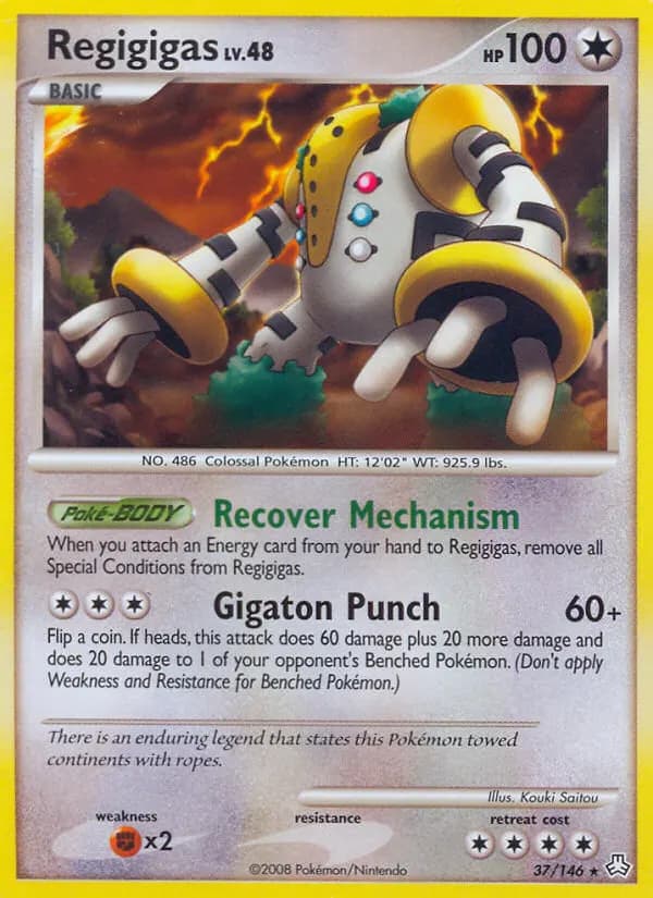 Regigigas — Legends Awakened 37 Pokémon card