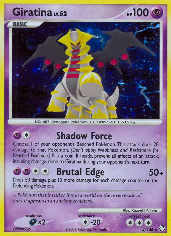 Giratina — Legends Awakened 4 Pokémon card