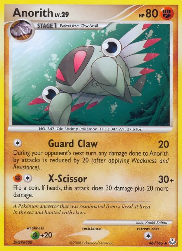 Anorith — Legends Awakened 46 Pokémon card