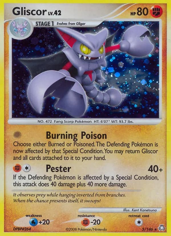 Gliscor — Legends Awakened 5 Pokémon card