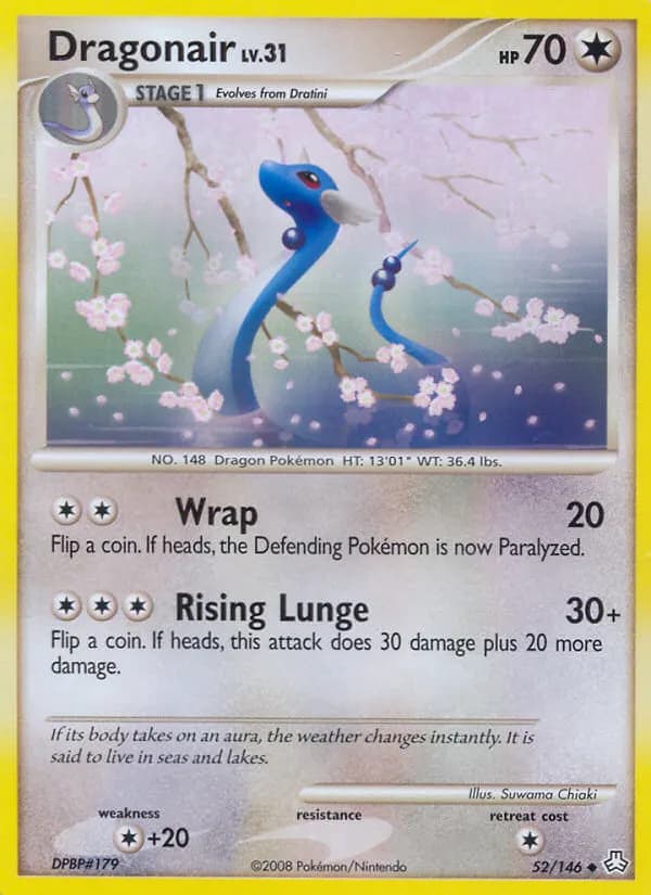 Dragonair — Legends Awakened 52 Pokémon card
