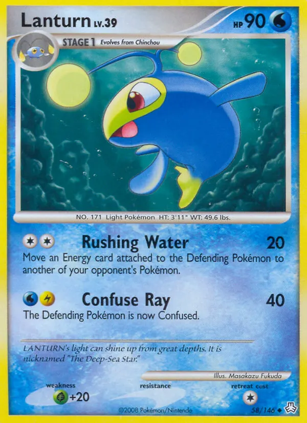 Lanturn — Éveil des Légendes 58 French Pokémon card