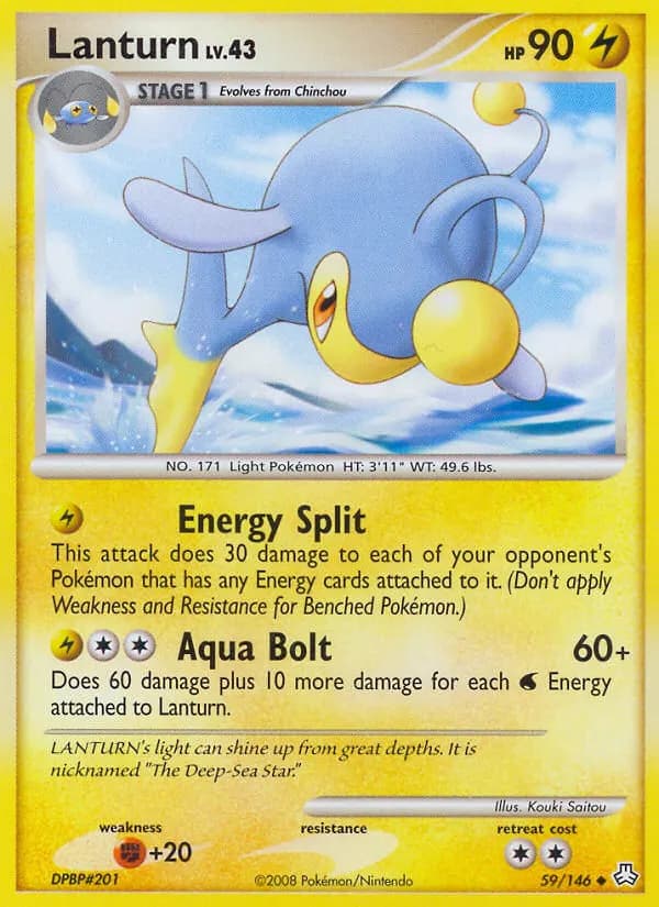 Lanturn — Éveil des Légendes 59 French Pokémon card