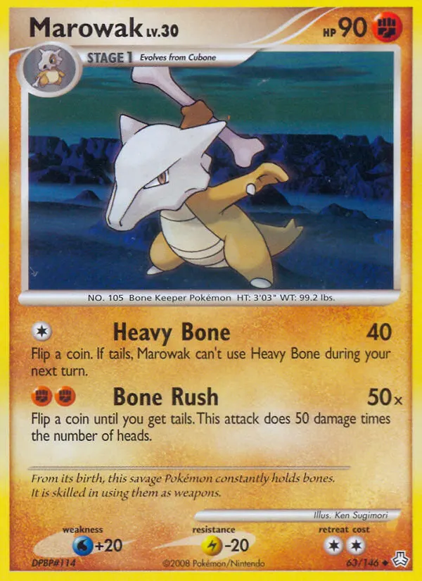 Ossatueur — Éveil des Légendes 63 French Pokémon card