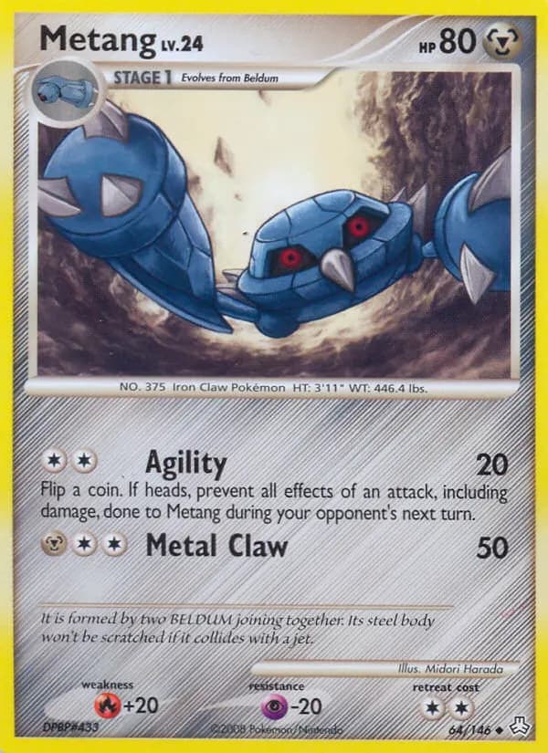 Metang — Erwachte Legenden 64 German Pokémon card