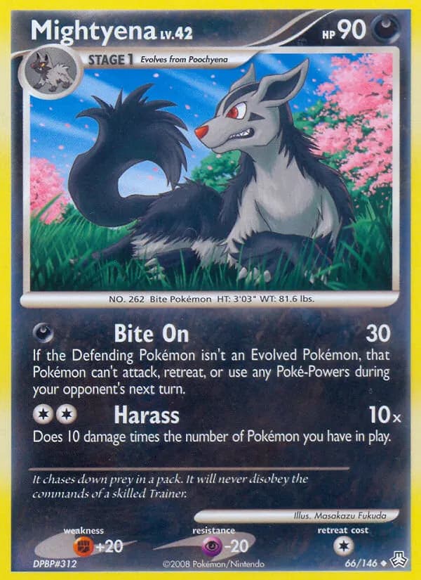 Mightyena — Legends Awakened 66 Pokémon card