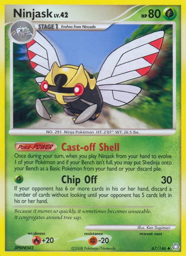 Ninjask — Erwachte Legenden 67 German Pokémon card