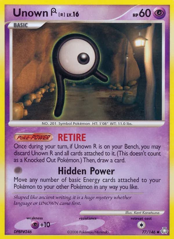 Unown [R] — Legends Awakened 77 Pokémon card