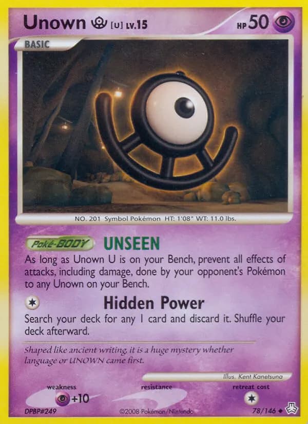Unown [U] — Legends Awakened 78 Pokémon card