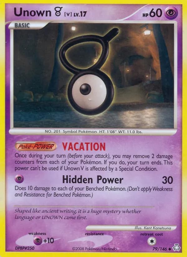 Unown [V] — Legends Awakened 79 Pokémon card