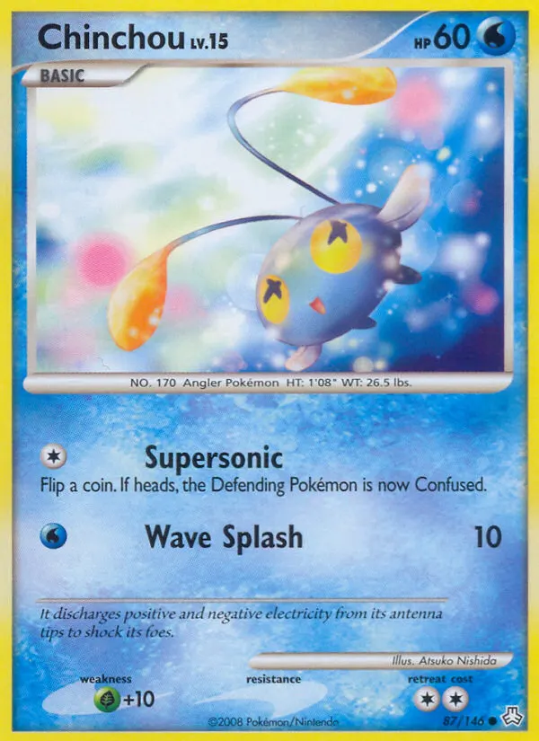 Chinchou — Legends Awakened 87 Pokémon card