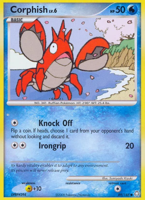 Corphish — Legends Awakened 89 Pokémon card