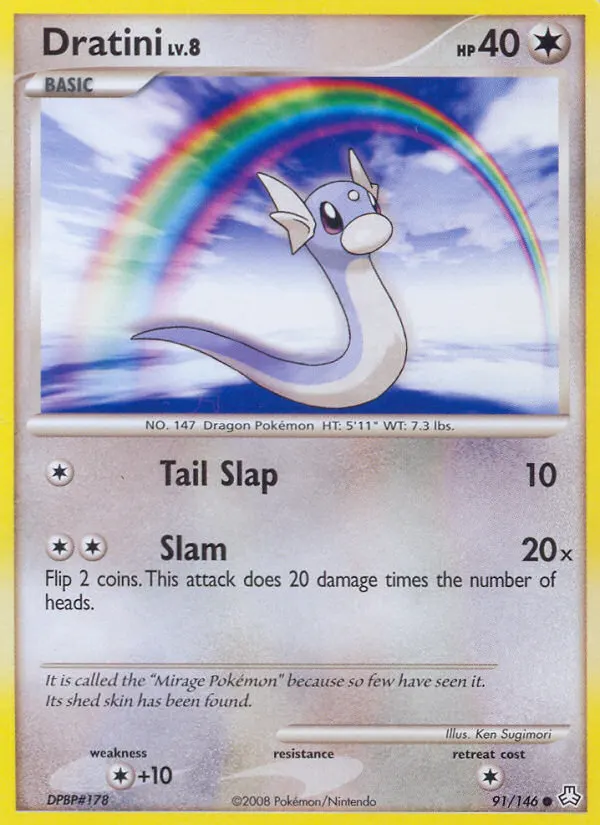 Dratini — Legends Awakened 91 Pokémon card