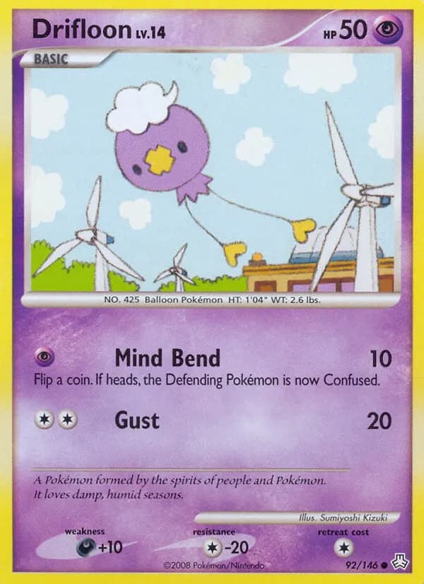 Drifloon — Legends Awakened 92 Pokémon card