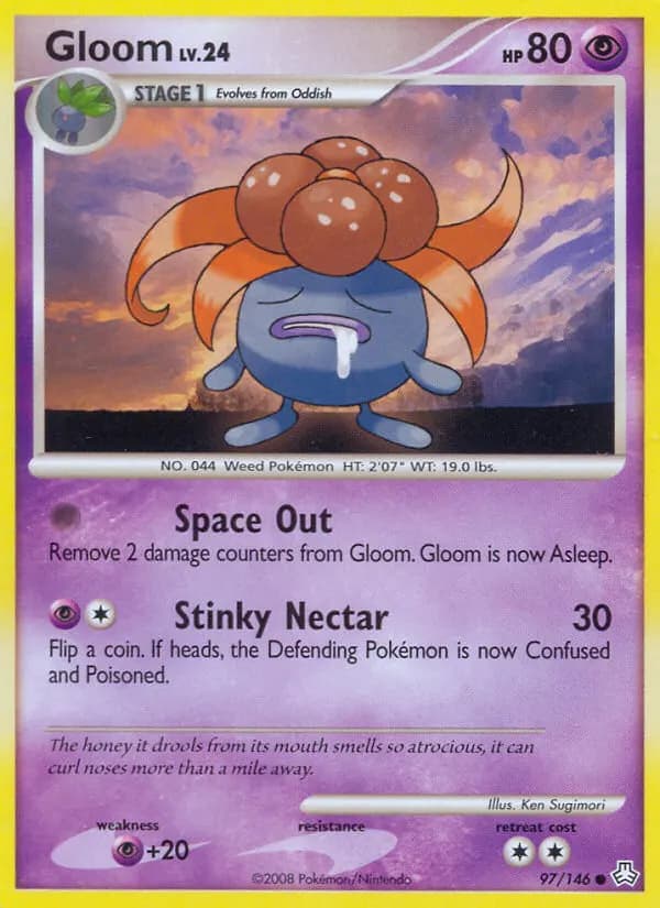 Gloom — Legends Awakened 97 Pokémon card