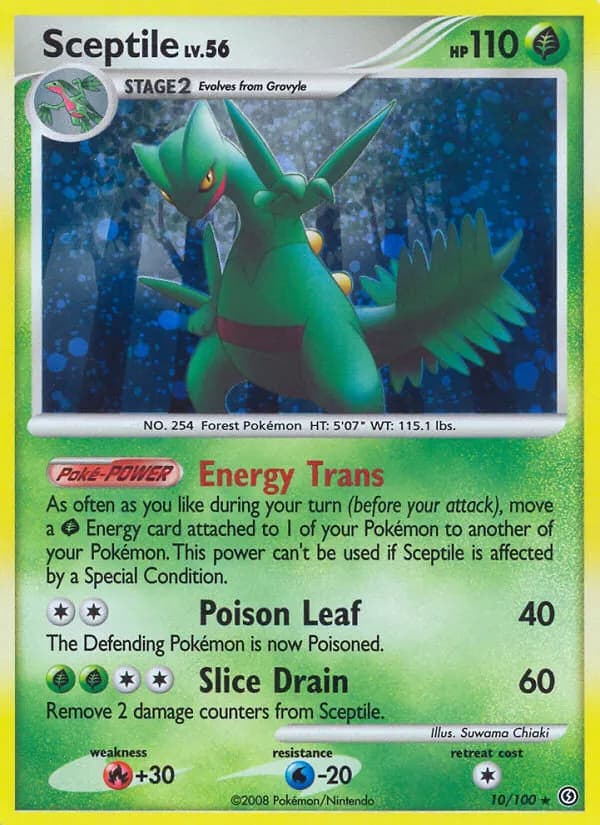 Sceptile — Stormfront 10 Pokémon card