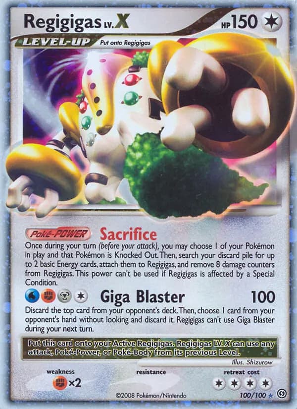 Regigigas — Sturmtief 100 German Pokémon card